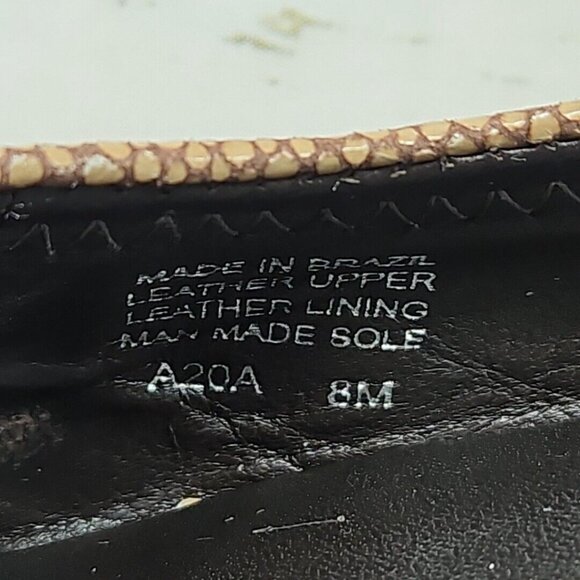 Tory Burch Reva Coconut Brown Stingray Leather Ballet Flats Womens Size‎ 8 - Picture 9 of 12